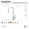 Kingston Brass SingleHandle Water Filtration Faucet, Brushed Brass KS6197DL